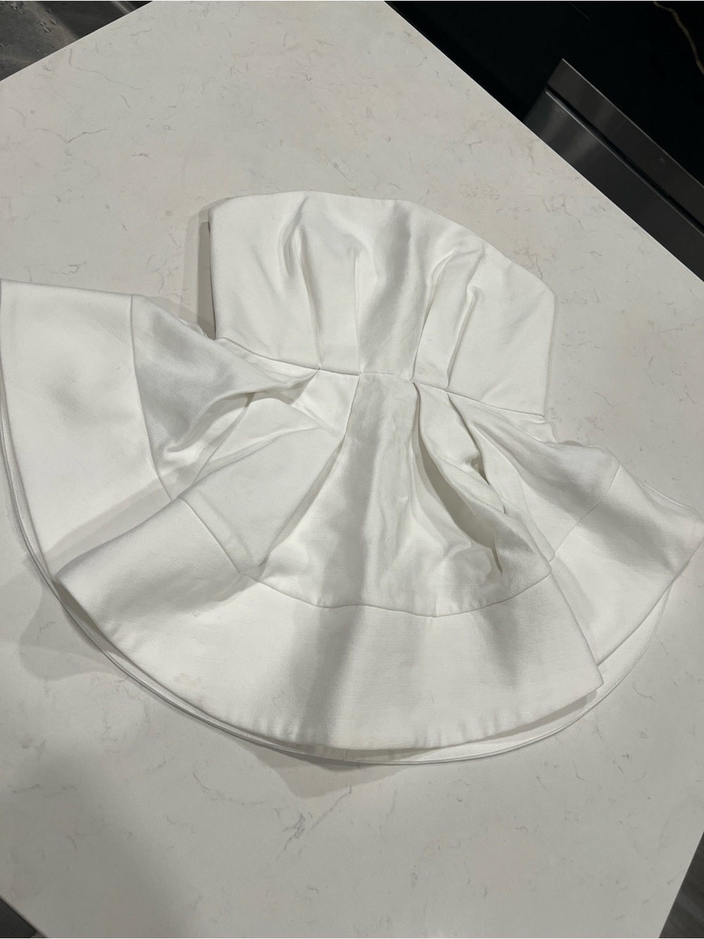 C/MEO Collective White Strapless Peplum Bustier Top - Picture 7 of 7